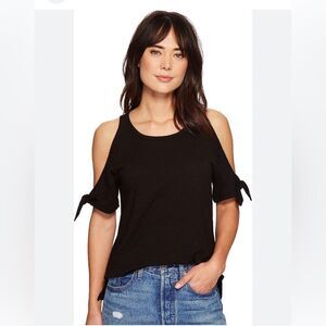Sanctuary Women's Cold Shoulder  Lou Lou Top Black Size Small EUC